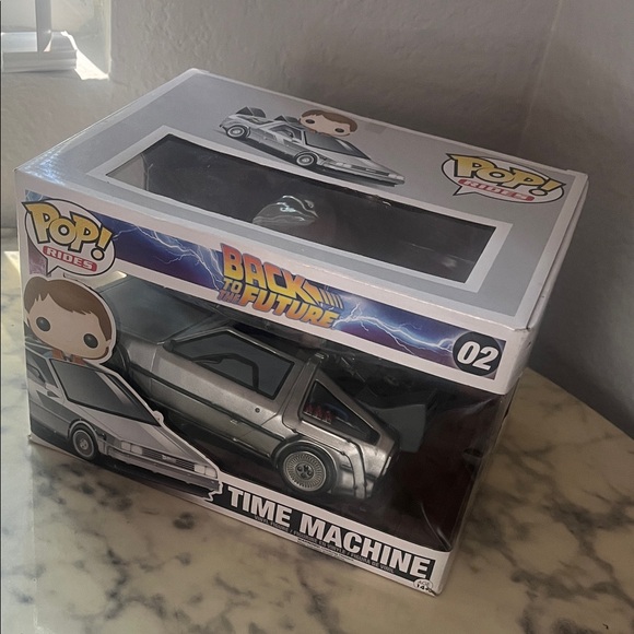Funko Pop Rides Back to the Future Time Machine - Silver and Black